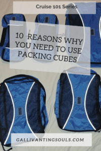A set of blue packing cubes neatly arranged on a bed, demonstrating the benefits of using packing cubes for organized and efficient travel. Discover why packing cubes are essential for hassle-free packing. #PackingCubes #TravelOrganization #EfficientPacking