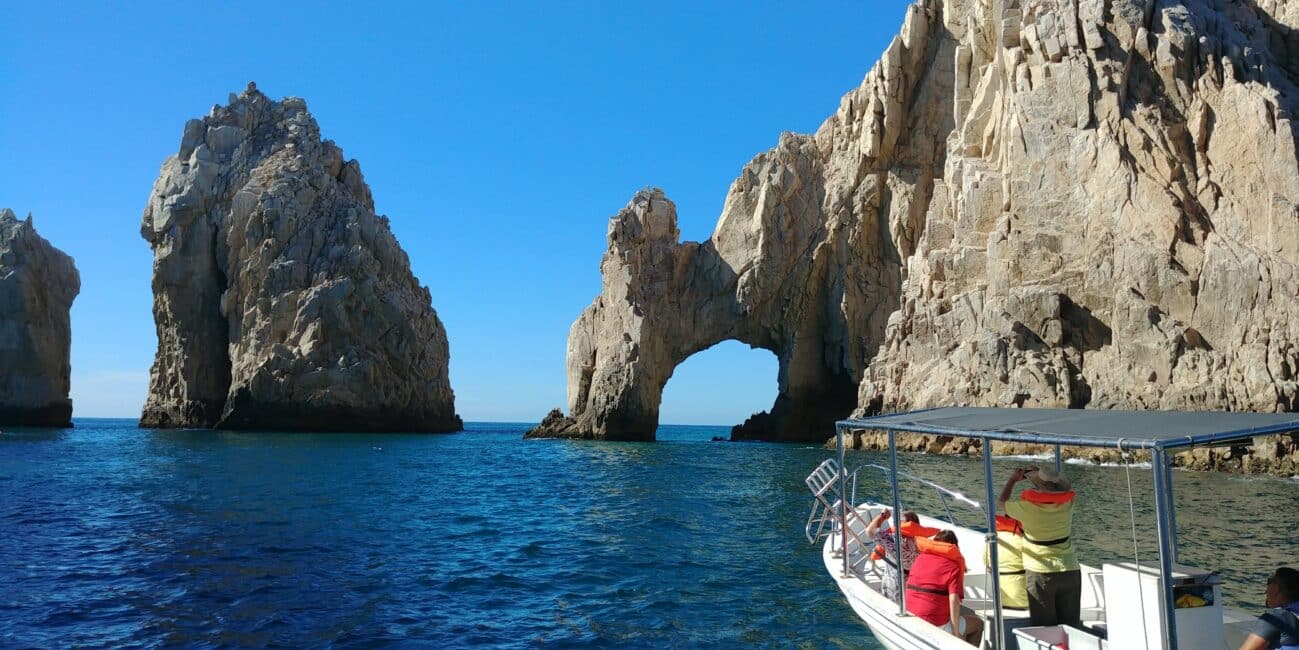 a group of guest on a tour in Cabo San Lucas