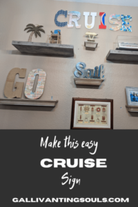 Capture the wanderlust spirit with this charming DIY travel home decor sign featuring the word 'cruise'. Perfect for adding a touch of adventure to any wall in your home. Get inspired and create your own stylish piece of travel-themed art!