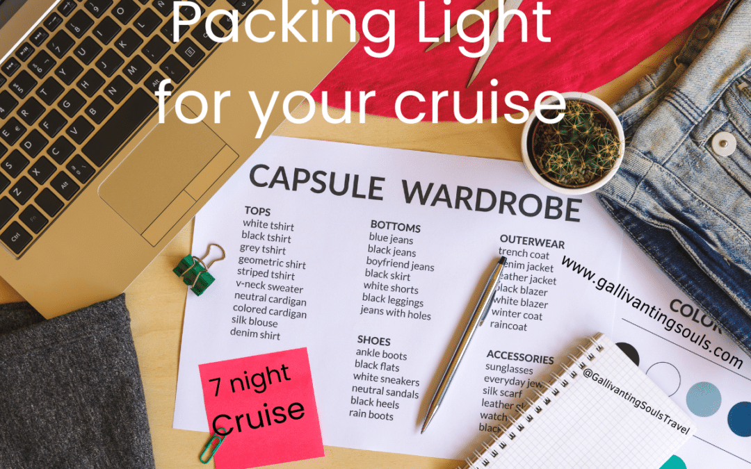 All the tools you need to create your capsule wardrobe and pack light for your next cruise