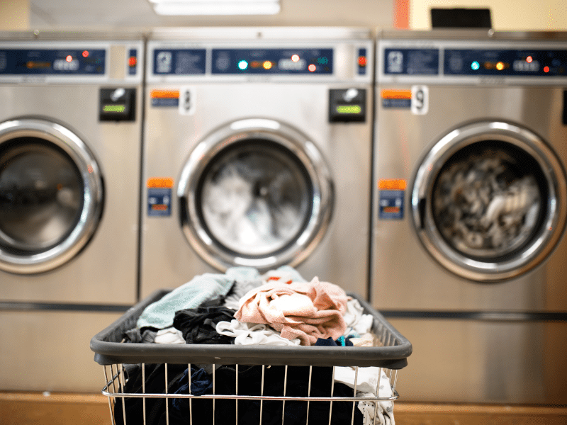 self service laundry machines are found on most cruises