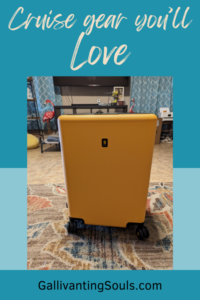 a yellow carry on roller bag is your top cruise gear