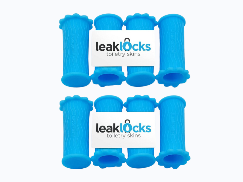 Leak Locks Toiletry Skins are sure to keep your suitcase leak free!