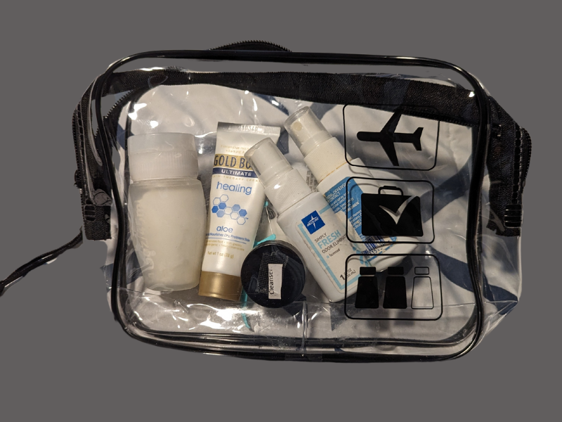 toiletry bags are cruise gear