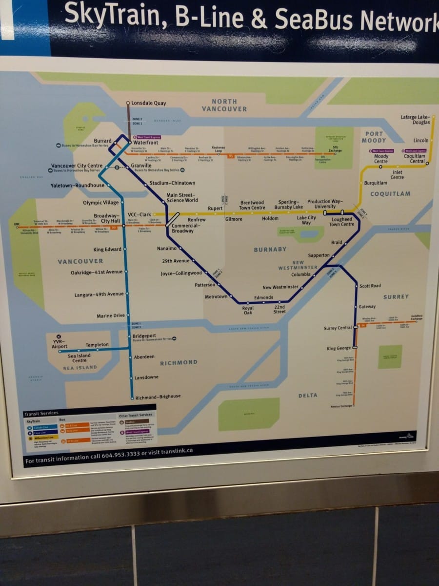 skytrain map vancouver travel 24 hr vancouver bc