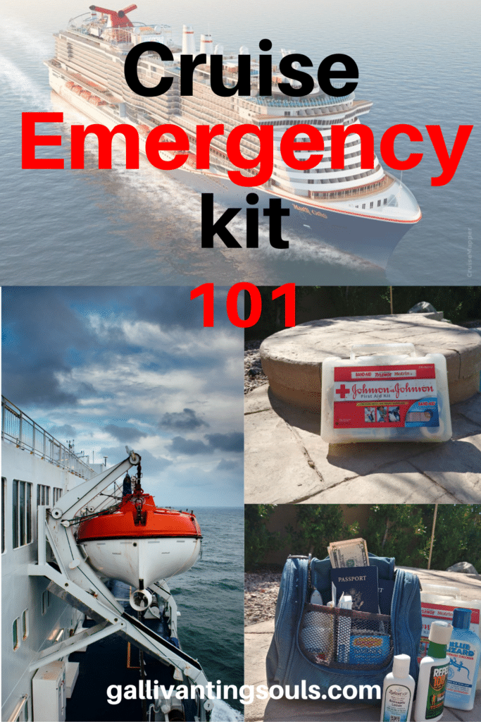 Essentials for your cruise emergency kit lifeboat location fist aid kit,emergency kit