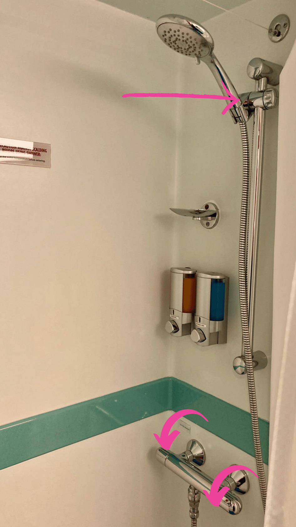 Carnival Cruise shower • Gallivanting Souls