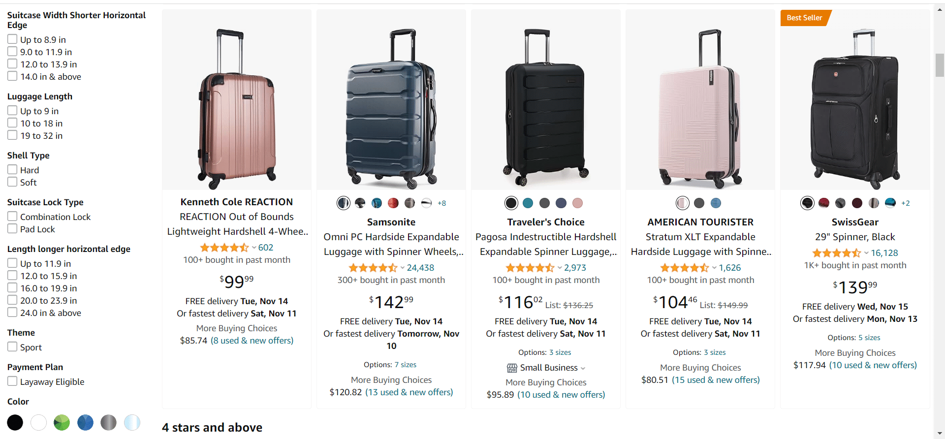 Practical Review Level8 Luminous Textured Check-In Suitcase ...